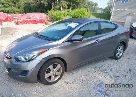 2011 Hyundai Elantra Gls from USA, damaged, VIN 5NPDH4AE8BH050484